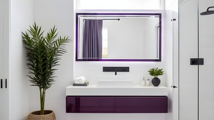 mirror in bathroom