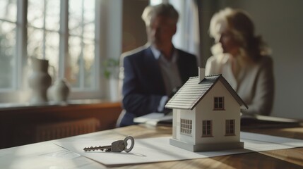 The house model and keys