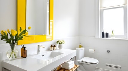 mirror in bathroom