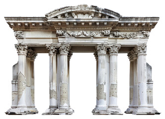 Obraz premium Ancient architectural column structure