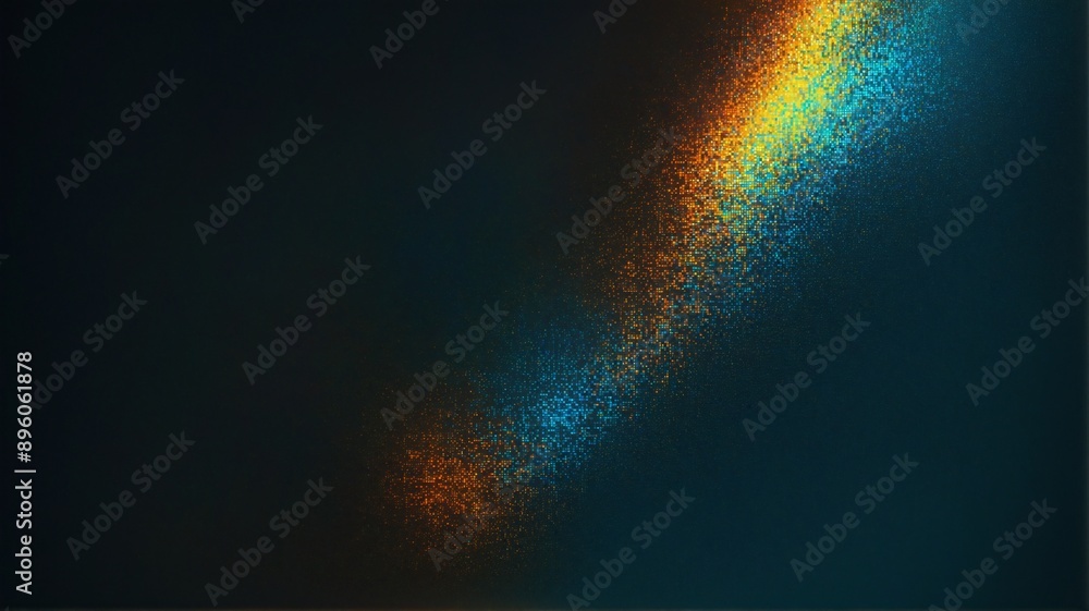 Poster a captivating abstract composition bursting with vibrant colors, featuring a dynamic gradient of blu