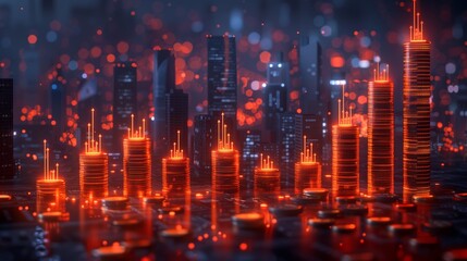 Fototapeta premium 資産形成と資産運用のイメージ画像