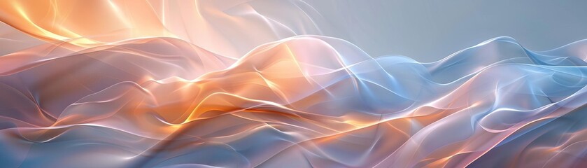 Organic abstract background design with flowing forms, natural hues, and soft lighting, creating a serene and artistic atmosphere