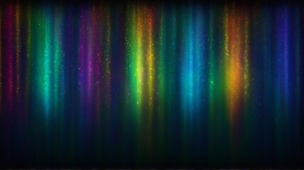 A cascade of vibrant rainbow lights, dripping down in a fluid motion. The harmonious blend of blue, green, purple, and orange hues creates a visually stunning and captivating display.