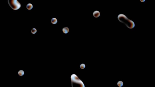 Color droplets digital pixel RGB overlay video effect black background screen overlay video effect 4K abstract video screen effects black background pixel water drops 