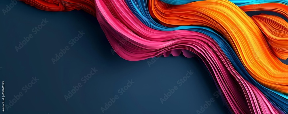 Poster vibrant abstract background design with swirling colors, fluid patterns, and dynamic movement, perfe