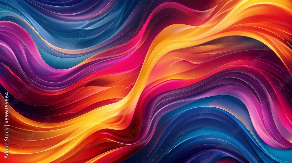 Poster vibrant abstract background design with swirling colors, fluid patterns, and dynamic movement, perfe