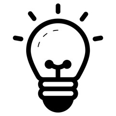 lightbulb creative idea icon