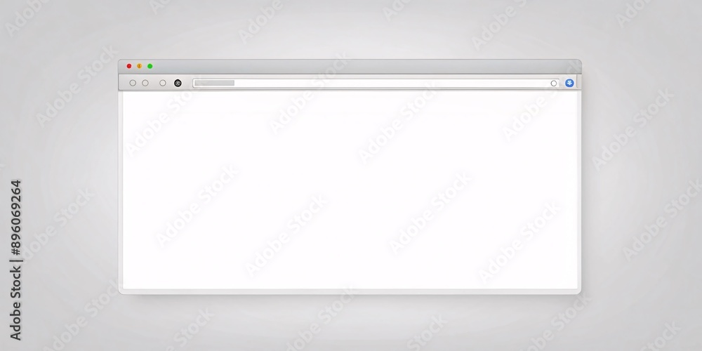 Fototapete blank browser window. simple and clean image of a blank browser window.