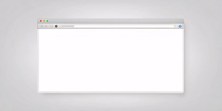 Blank Browser Window. Simple and clean image of a blank browser window.