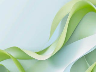 Obraz premium Bright Green and Blue Abstract Background, Generative AI Illustration