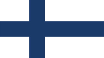 Obraz premium Official vector flag of Finland. Illustration eps10.