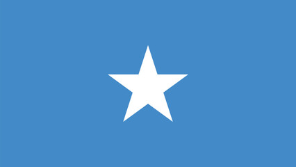 Official vector flag of Somalia. Illustration eps10.