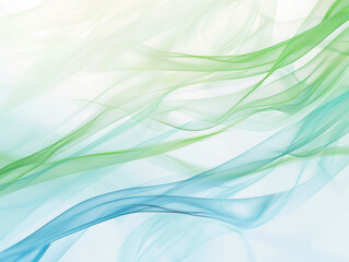 Bright Green and Blue Abstract Background, Generative AI Illustration