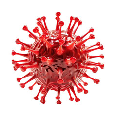 3D medical illustration Virus png isolated on transparent background 