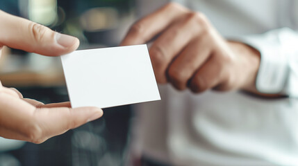 Blank Business Card Mockup