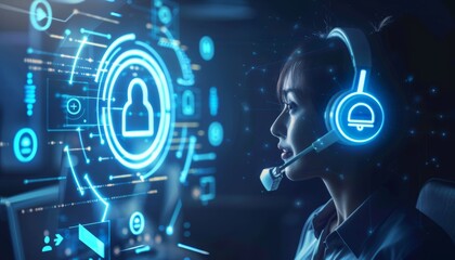 Ai chat assistant for customer support, call center service, business contact via email