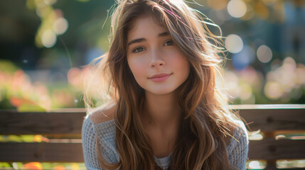 Obraz premium a beautiful young asian lady