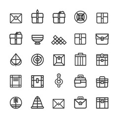 minimalist line art icon inventory collection set logo symbol