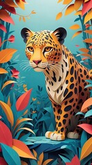 A mesmerizing paper-cut animation of the Leopard comes to life on the screen