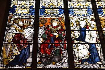 Vitraux de la cathédrale Saint-Gilles à Edimbourg. Ecosse