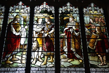 Obraz premium Vitraux de la cathédrale Saint-Gilles à Edimbourg. Ecosse