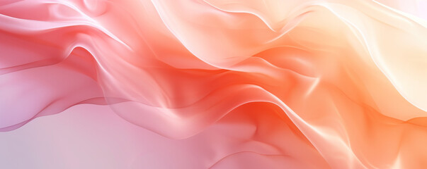 Obraz premium Abstract pastel colored waves, soft flowing