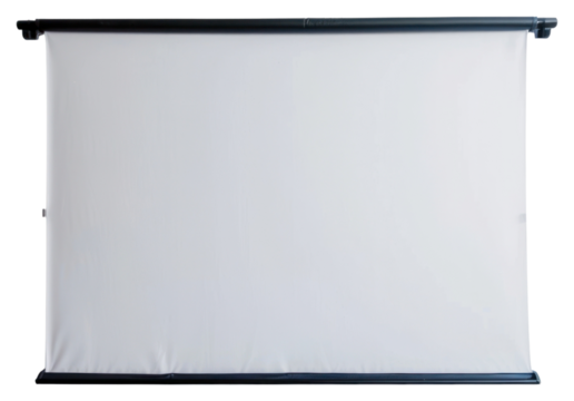PNG  Blank projection screen on wall