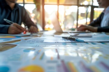 Finance investment concept  business consulting meeting for new project   photography shot