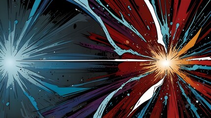 Dynamic Action: Graphic Novel Powerhouse Background,superhero comic backdrop, graphic novel illustration, action scene background, comic book layout, dynamic storytelling	