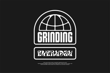 y2k retro vintage logo asset for fashion urban streetwear