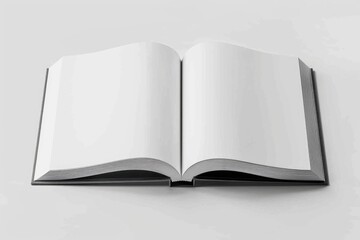 A book opened on a table, suitable for educational or office settings