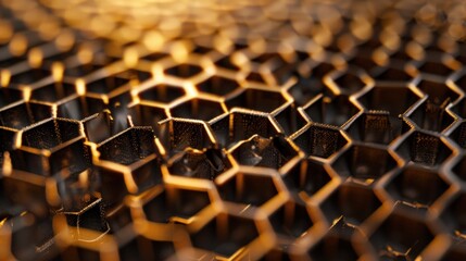Obraz premium Grid: A honeycomb-like grid attachment that controls the spread of light