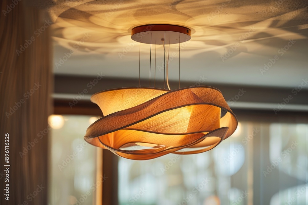 Aufkleber a light source hanging from the ceiling, suitable for interior design and architecture projects