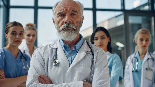 The doctor with his team