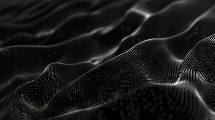 Abstract dotwork background with a black grain texture, creating a gradient stipple sand effect from dots. Vector illustration.