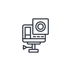 Action camera icon. vector.Editable stroke.linear style sign for use web design,logo.Symbol illustration.