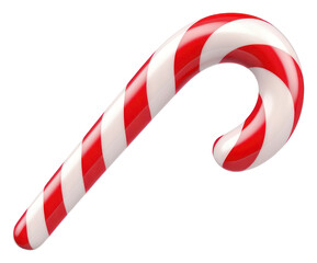 Obraz premium PNG Christmas candy cane confectionery white background lollipop.