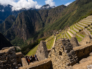 Colorful geology and mountains around Machu Picchu.