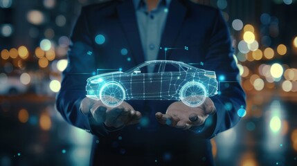 The holographic car projection