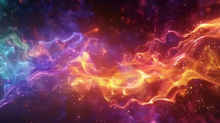 Cosmic Energy Flow in Abstract Nebula