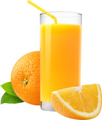 Orange juice isolated 