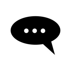 bubble speech icon template