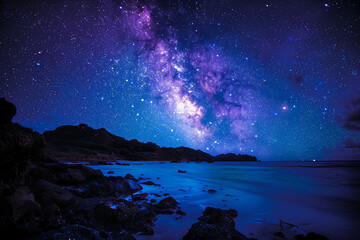 Starburst Galaxy Visible in the Night Sky: A Distant Cosmic Wonder