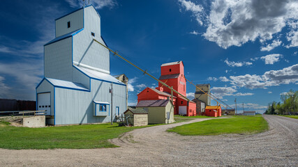 The Grain On The Plains Travels Mainly By Train, Mossleigh, Alberta, Canada