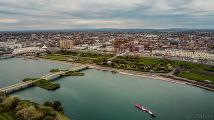 Fototapeta premium Southport Marine Lake