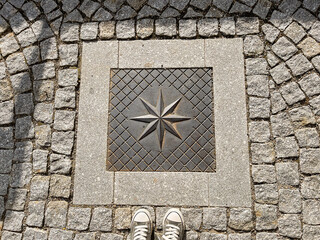 Cesky Sternberk, Czech republic - July 18, 2021. Emblem of a noble family Sternberk