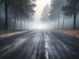Obraz premium road in the fog
