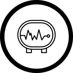 Electrocardiogram Icon Design