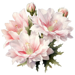 Obraz premium Delicate pink flowers bloom gracefully, showcasing soft petals and vibrant greenery, symbolizing beauty and nature's elegance.